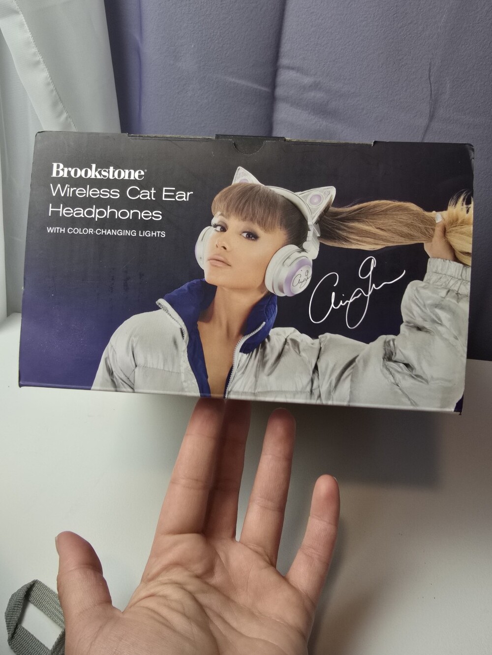 Limited Edition Ariana Grande Brookstone Cat Ear Headphones – Complete Set - Picture 6 of 10